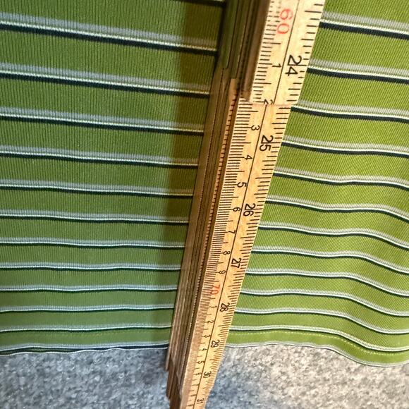 Under Armour Shirt Mens XL Green Striped Polo Short Sleeve Performance - Picture 6 of 9